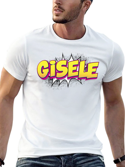 Gisele Comic Style T-Shirt - Black