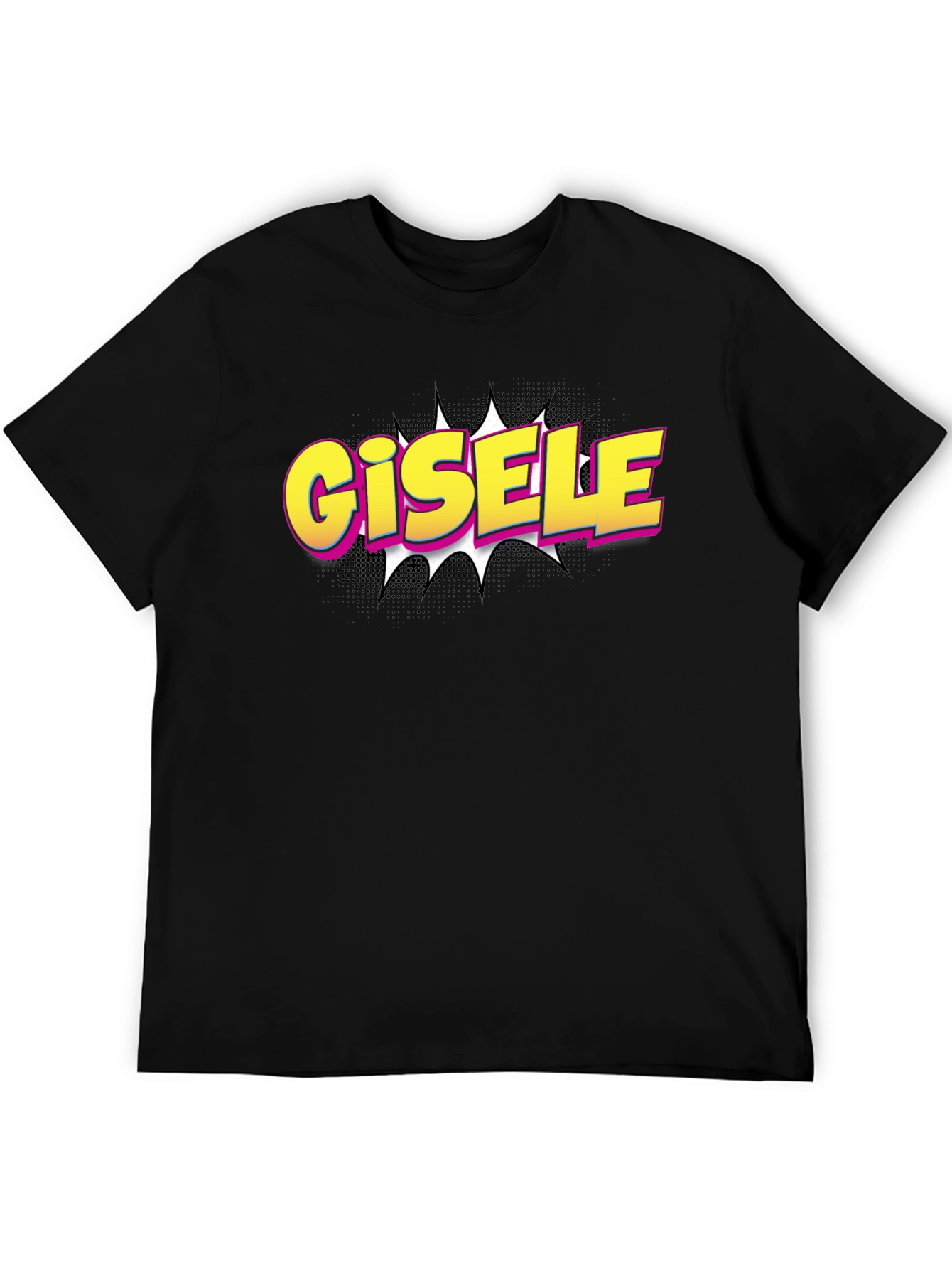 Gisele Comic Style T-Shirt - Black