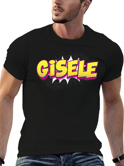 Gisele Comic Style T-Shirt - Black