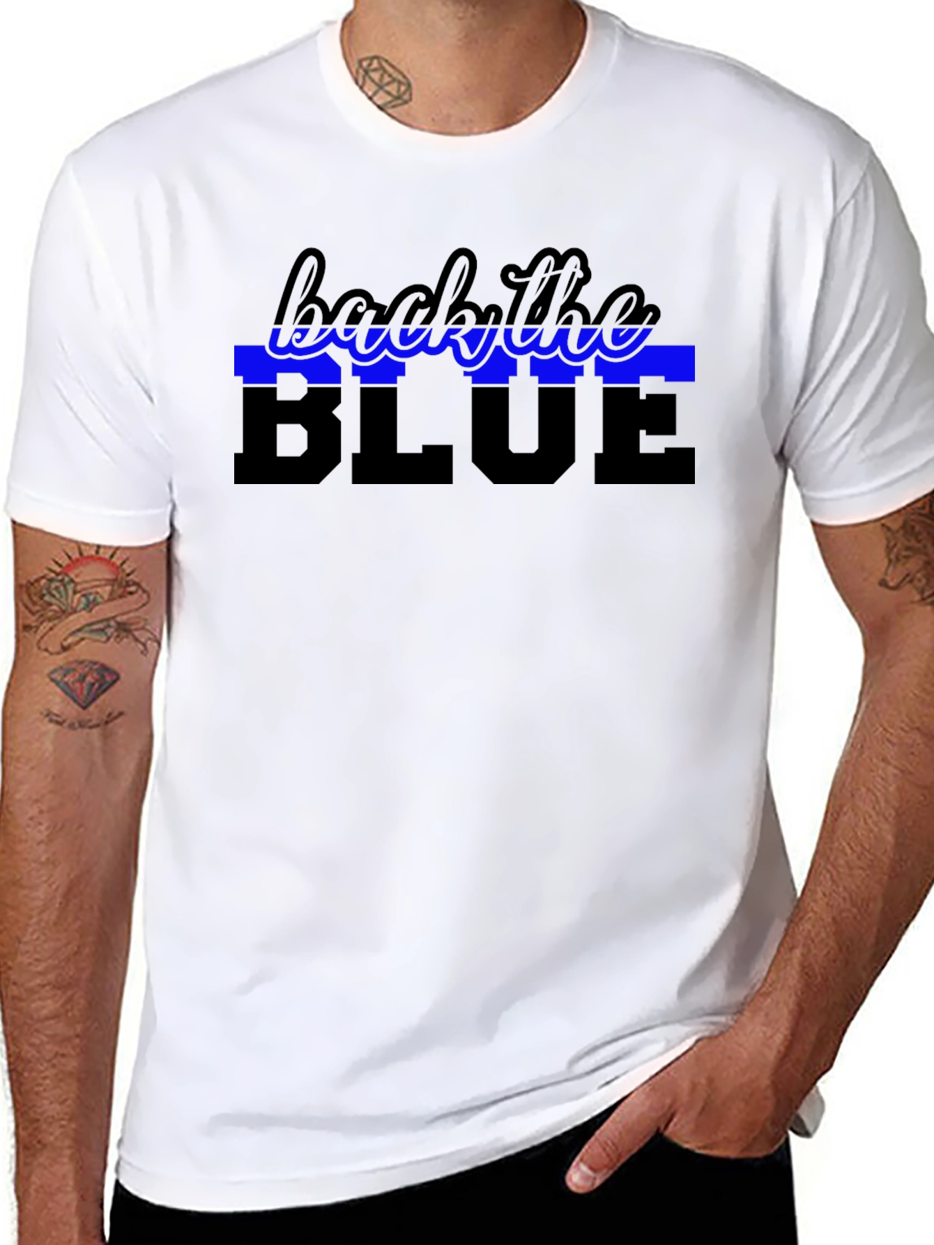 Back the Blue Support Law Enforcement T-Shirt