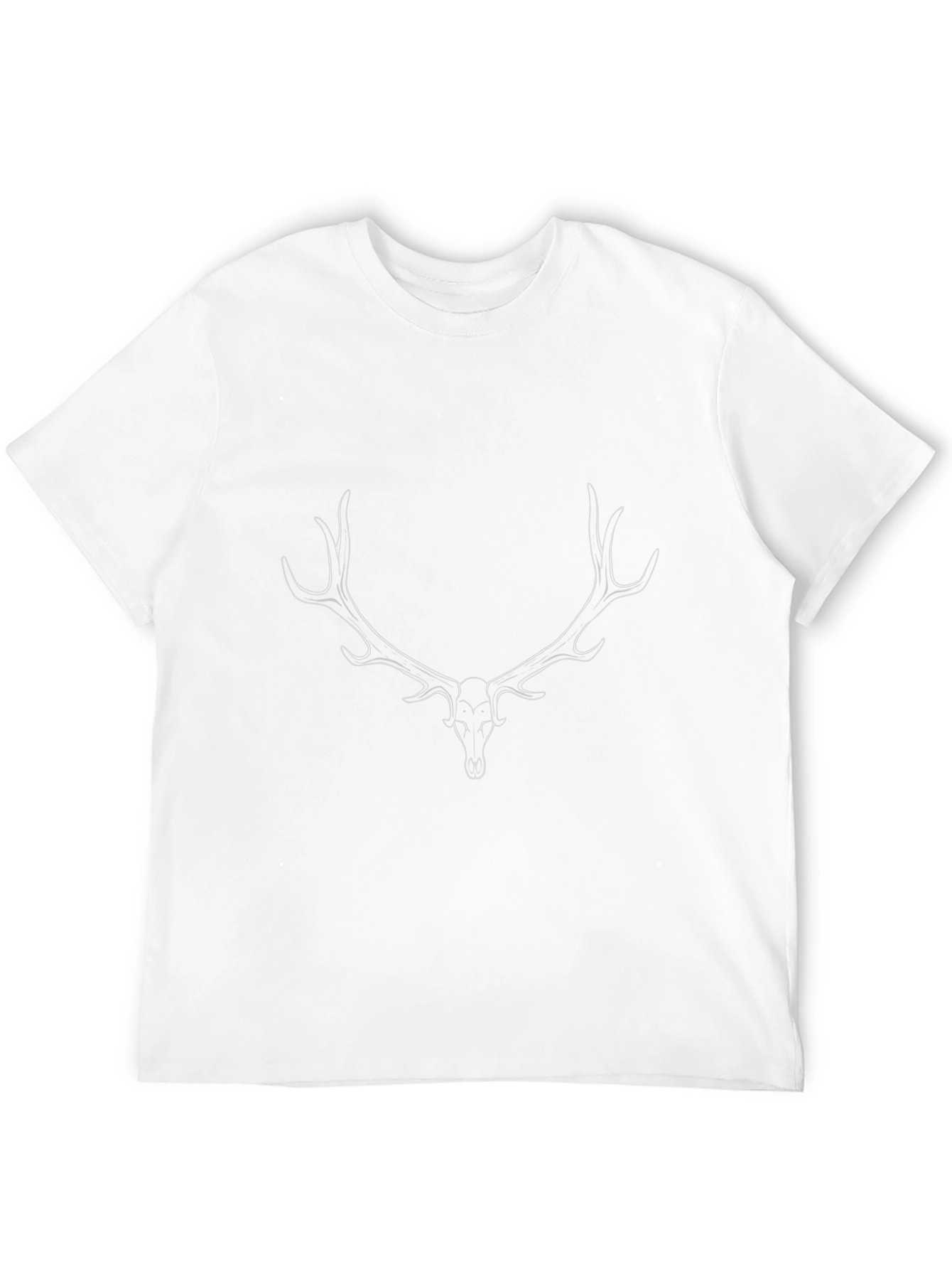 Black Deer Antler Graphic Tee