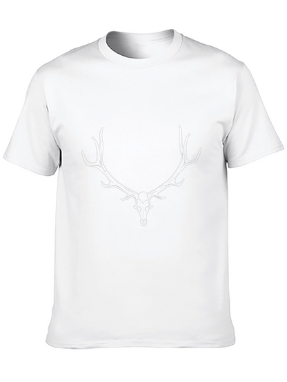 Black Deer Antler Graphic Tee