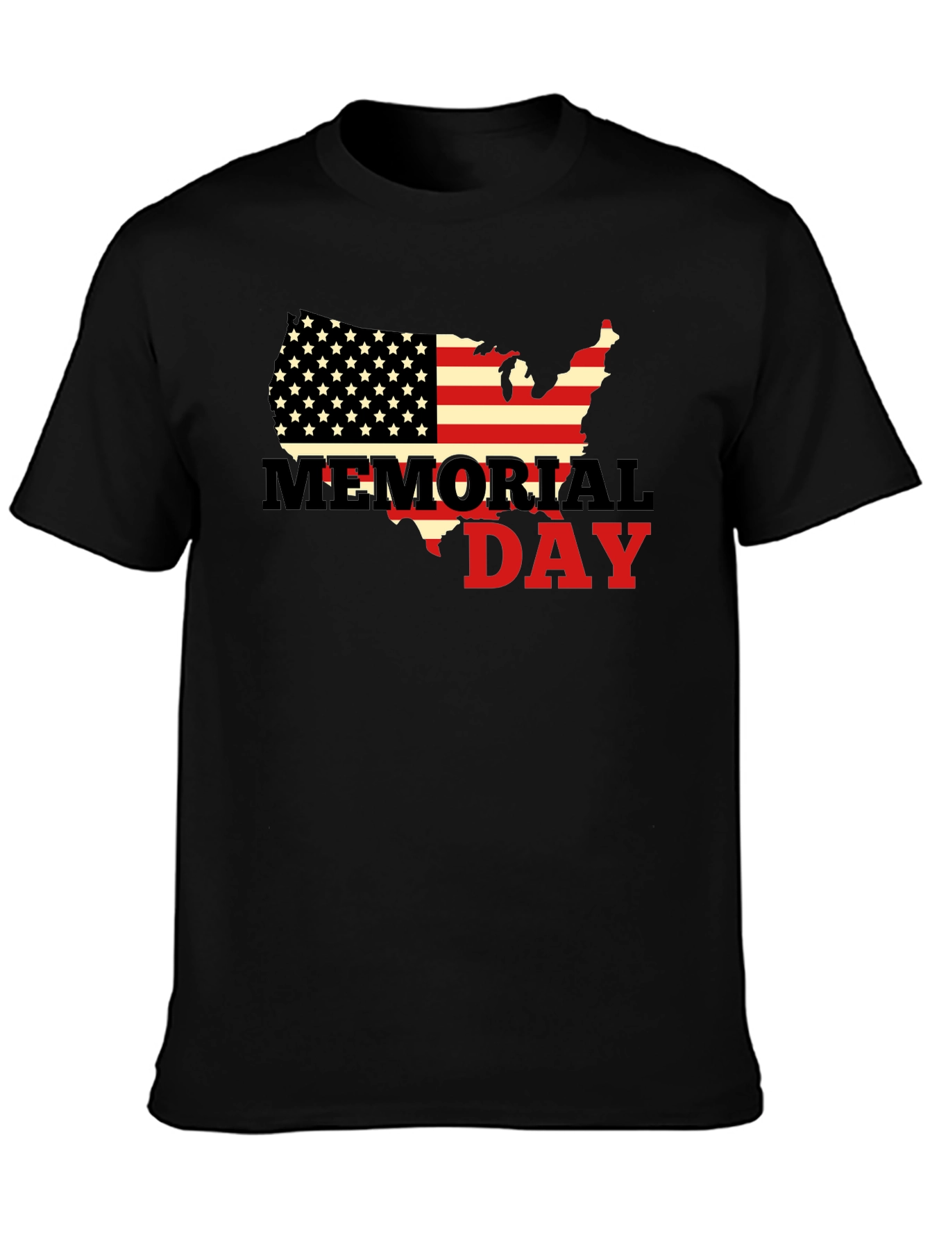 Memorial Day USA Flag T-Shirt