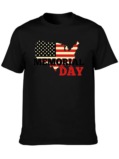 Memorial Day USA Flag T-Shirt
