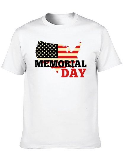 Memorial Day USA Flag T-Shirt