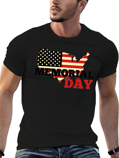 Memorial Day USA Flag T-Shirt
