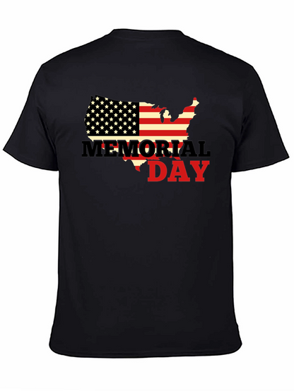 Memorial Day USA Flag T-Shirt