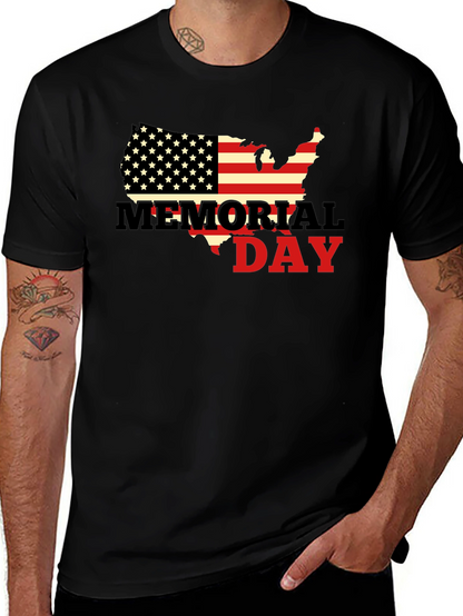 Memorial Day USA Flag T-Shirt