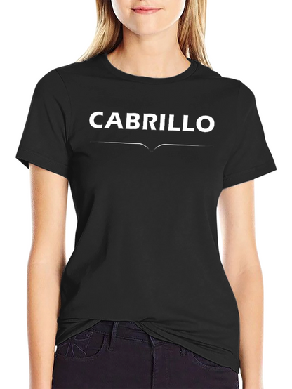 Cabrillo Text Graphic Black T-Shirt