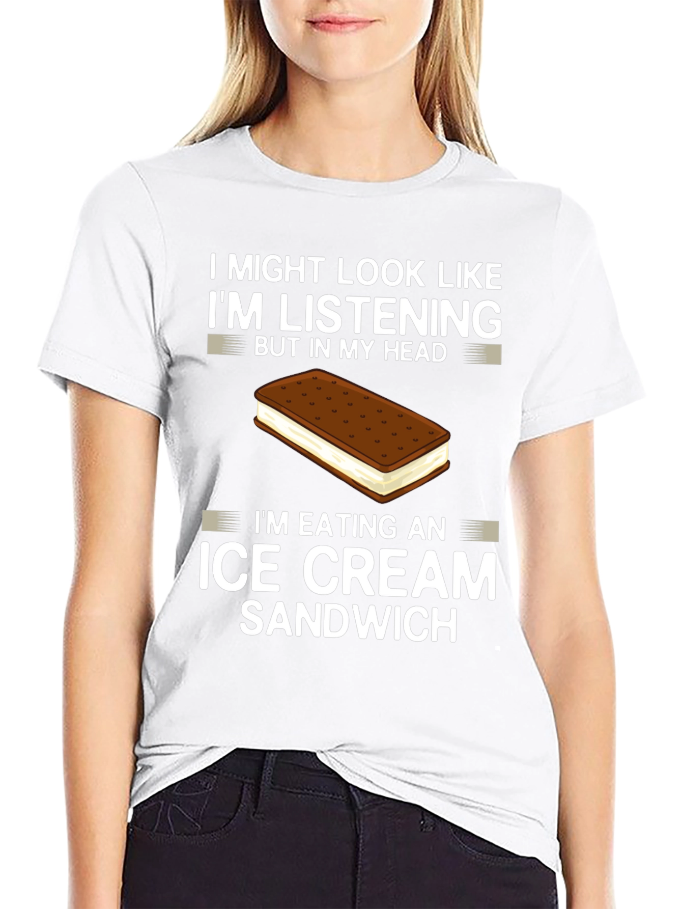 Im Eating an Ice Cream Sandwich Graphic Tee