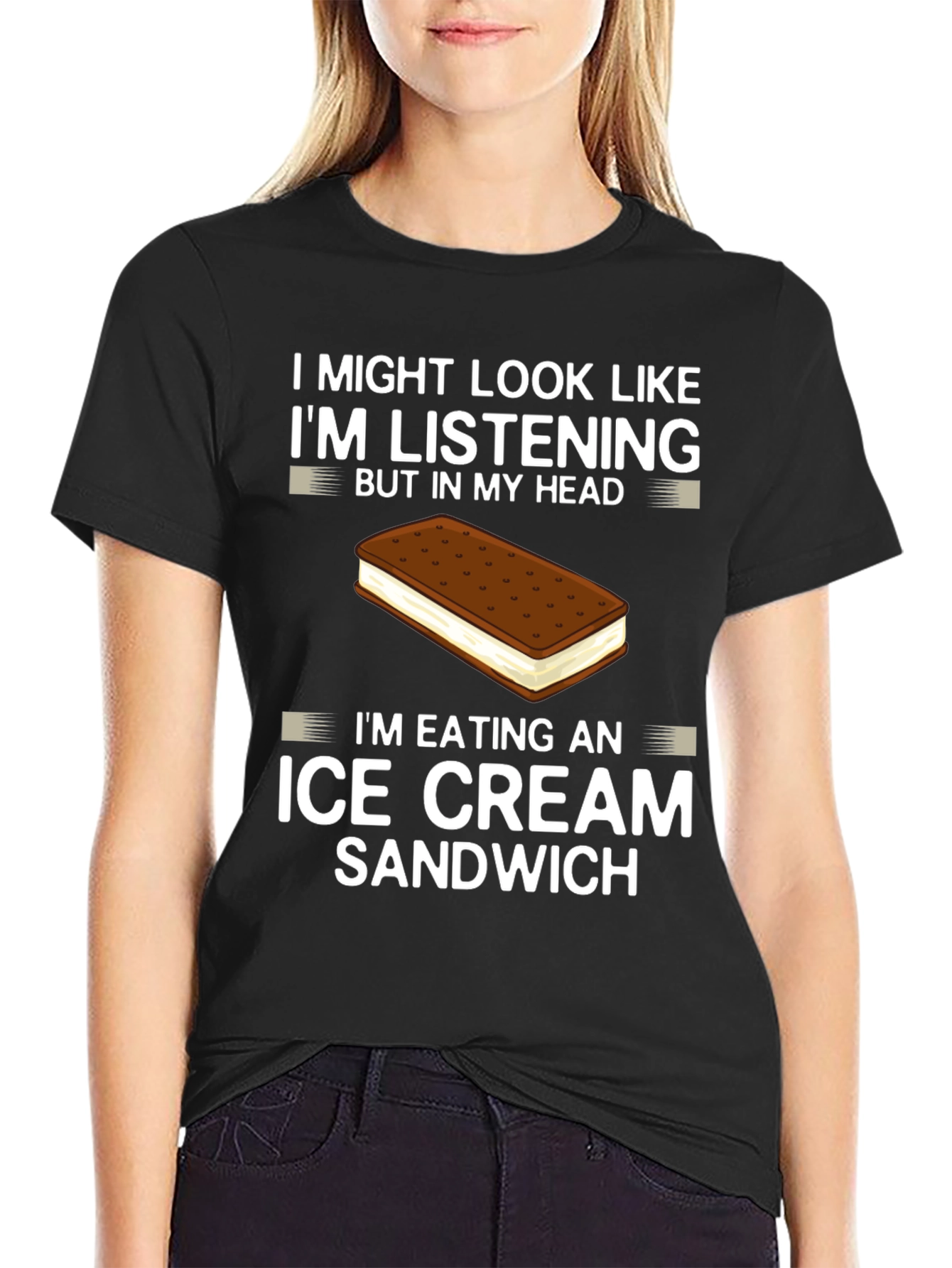 Im Eating an Ice Cream Sandwich Graphic Tee