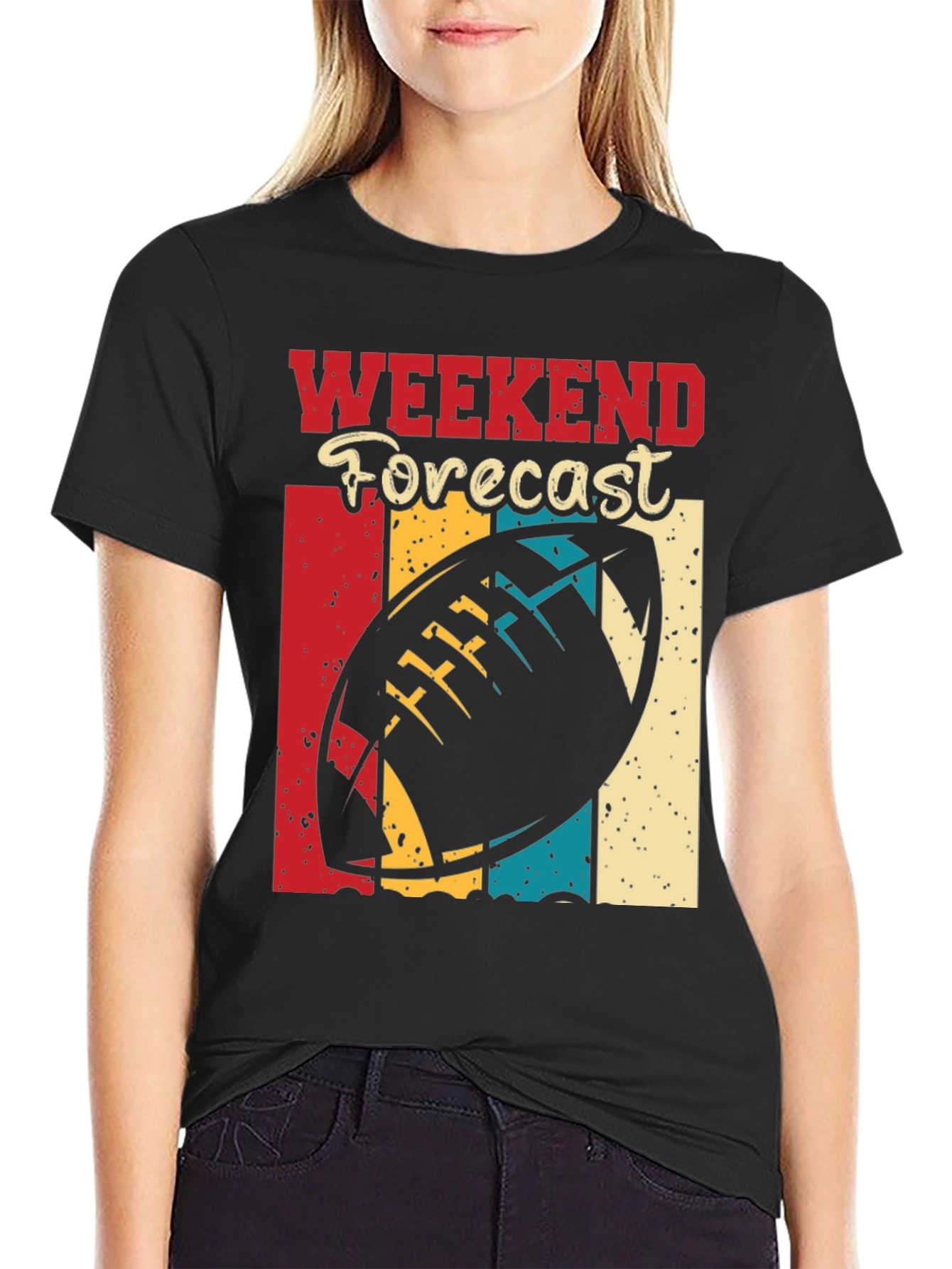 Weekend Forecast Football T-Shirt