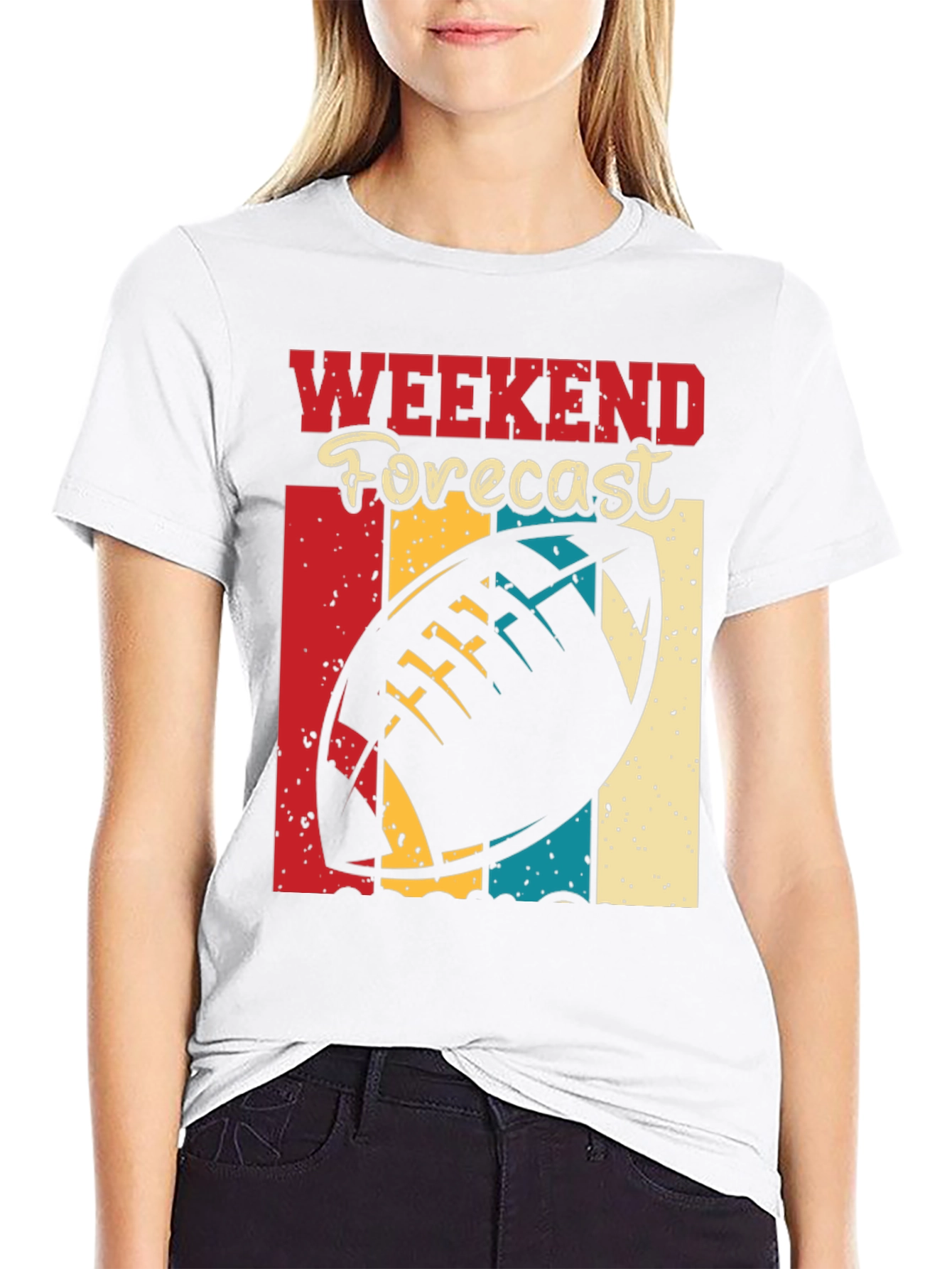 Weekend Forecast Football T-Shirt