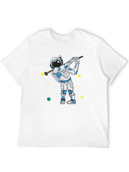 Astronaut Golfing T-Shirt - Space Golfer Tee