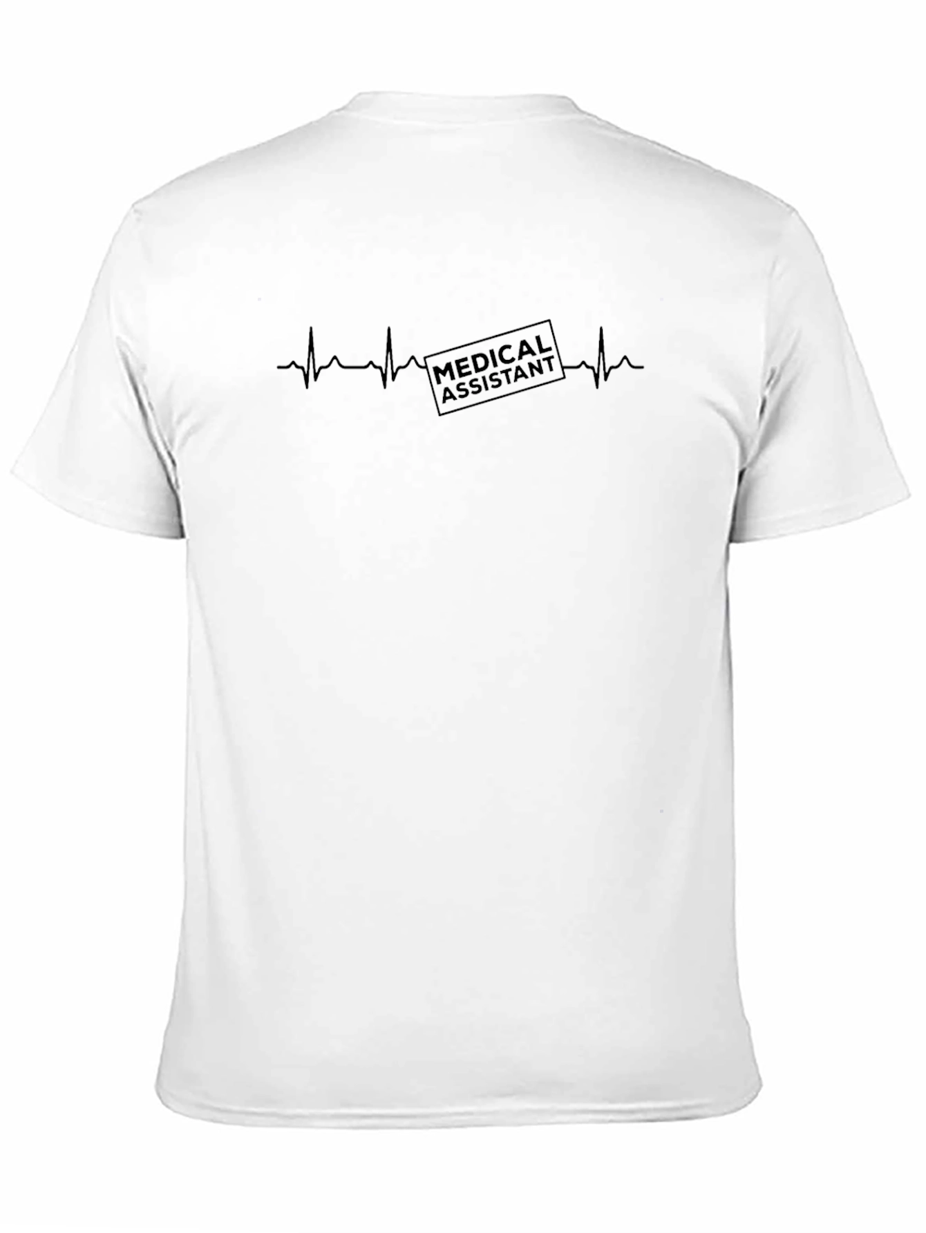 Medical Assistant Heartbeat T-Shirt - Black