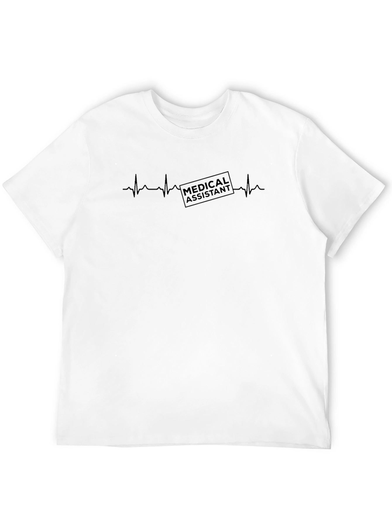 Medical Assistant Heartbeat T-Shirt - Black