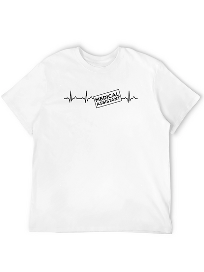 Medical Assistant Heartbeat T-Shirt - Black