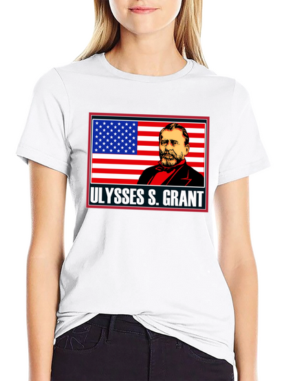 Ulysses S. Grant Graphic Tee - Patriotic Black T-Shirt