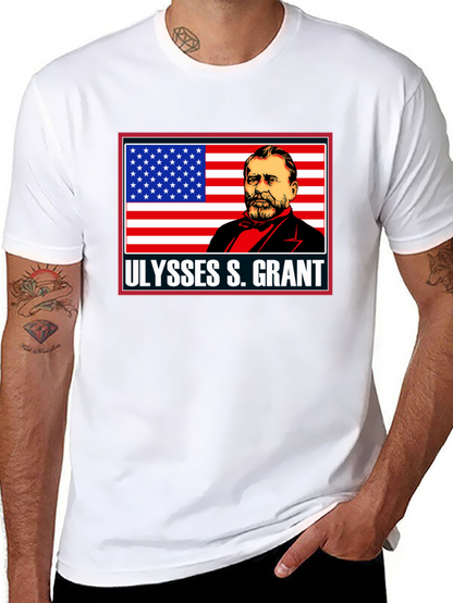 Ulysses S. Grant Graphic Tee - Patriotic Black T-Shirt