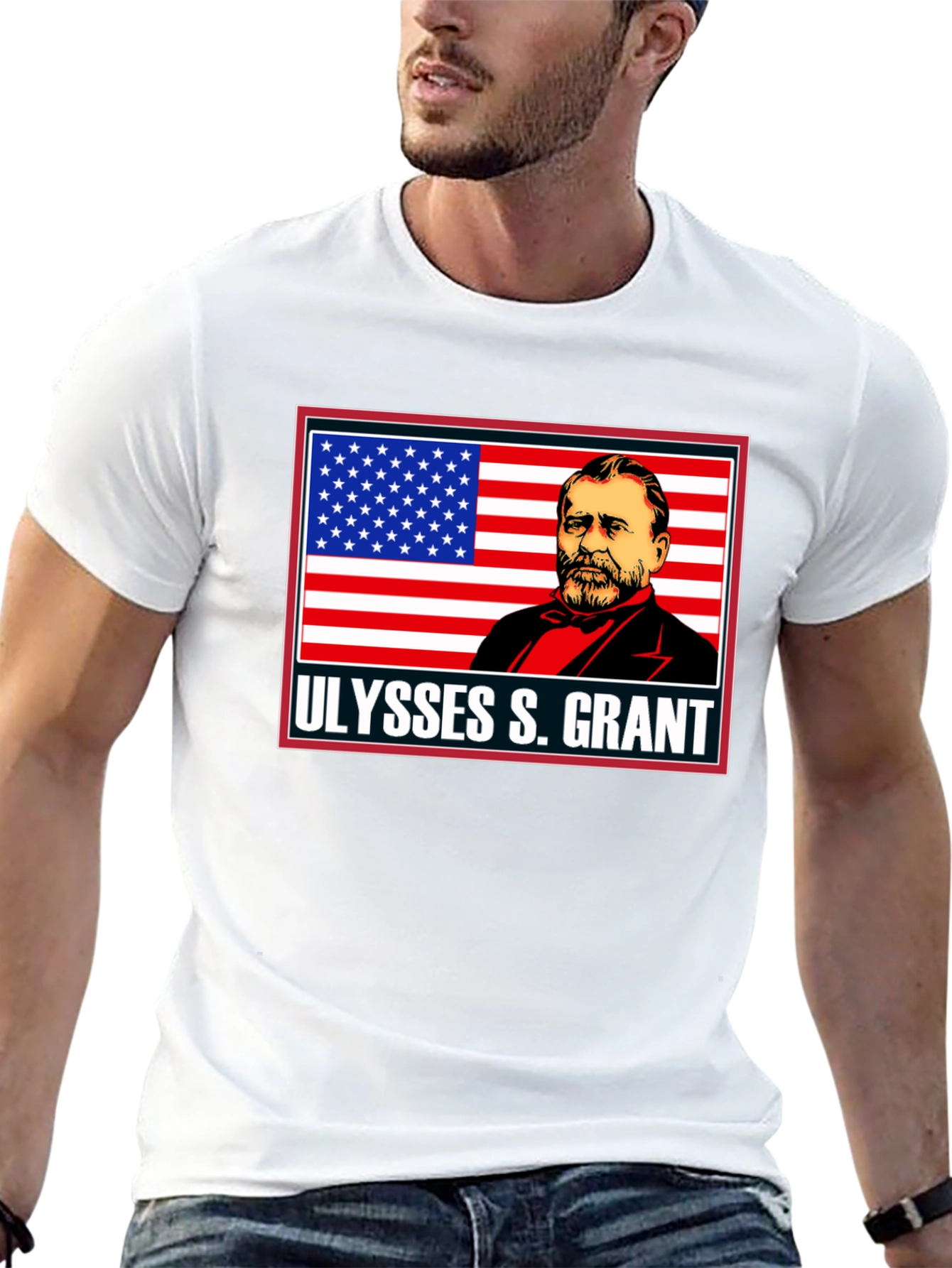 Ulysses S. Grant Graphic Tee - Patriotic Black T-Shirt