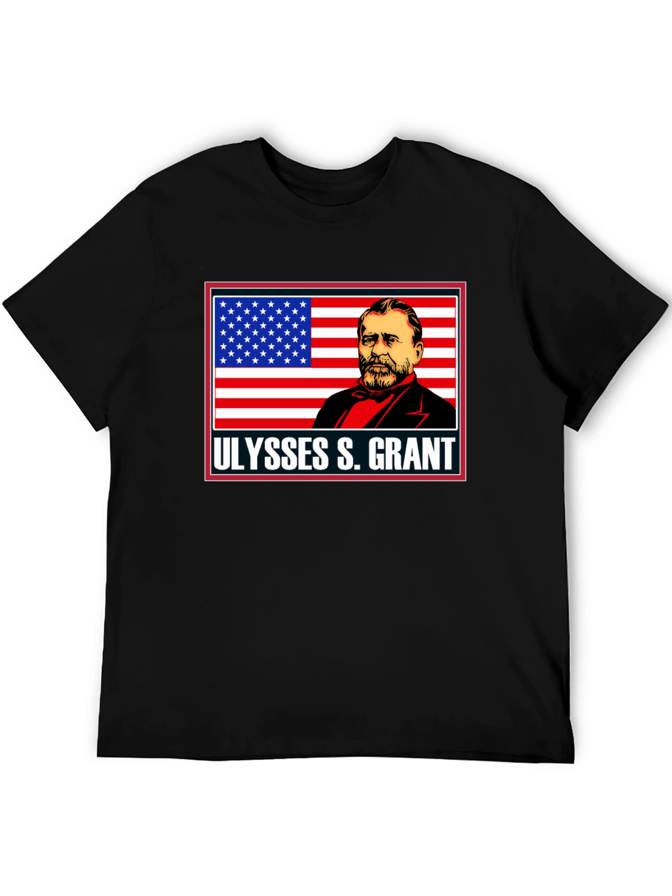 Ulysses S. Grant Graphic Tee - Patriotic Black T-Shirt