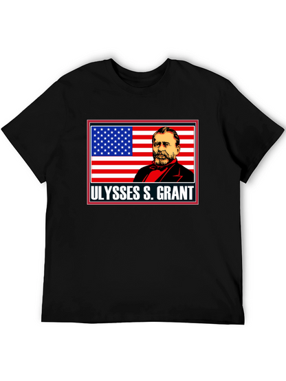 Ulysses S. Grant Graphic Tee - Patriotic Black T-Shirt