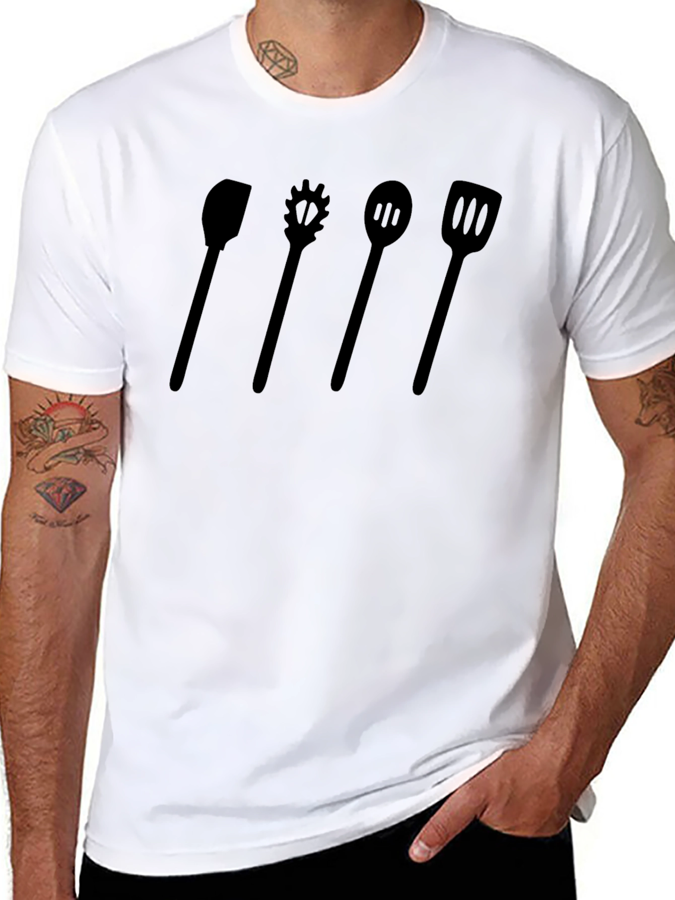 Chef Utensil T-Shirt - Cooking Crew Apparel