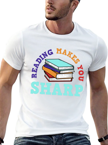 Reading Makes You Sharp Black T-Shirt