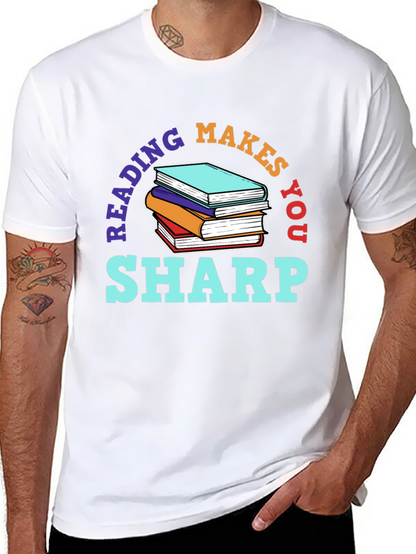 Reading Makes You Sharp Black T-Shirt