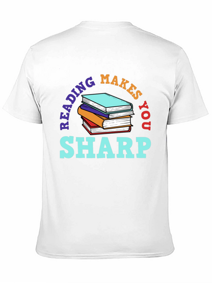 Reading Makes You Sharp Black T-Shirt