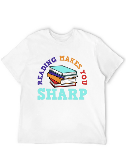 Reading Makes You Sharp Black T-Shirt