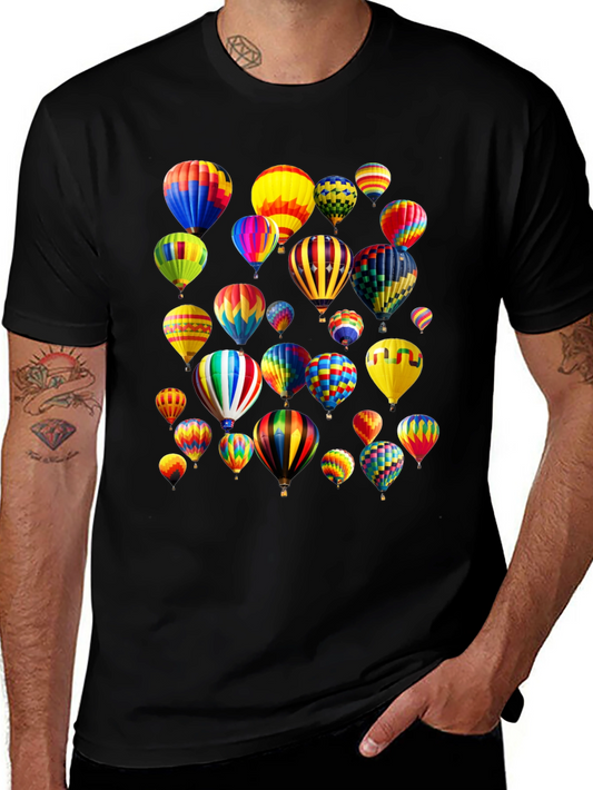Colorful Hot Air Balloon Graphic Tee
