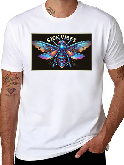 Sick Vibes Graphic T-Shirt - Unique Insect Design