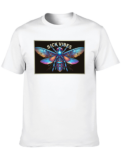 Sick Vibes Graphic T-Shirt - Unique Insect Design