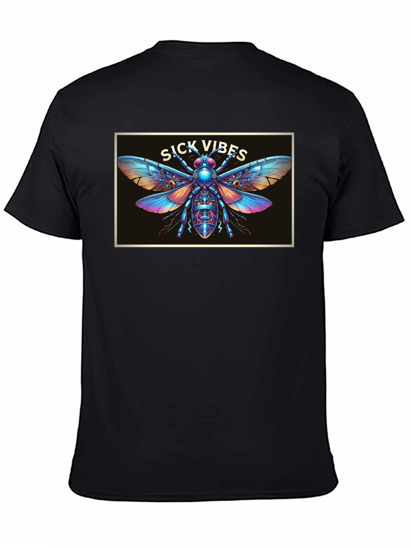 Sick Vibes Graphic T-Shirt - Unique Insect Design