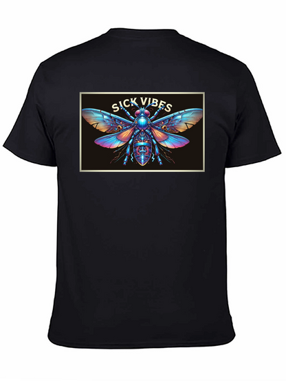 Sick Vibes Graphic T-Shirt - Unique Insect Design