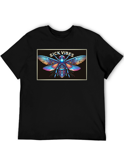 Sick Vibes Graphic T-Shirt - Unique Insect Design