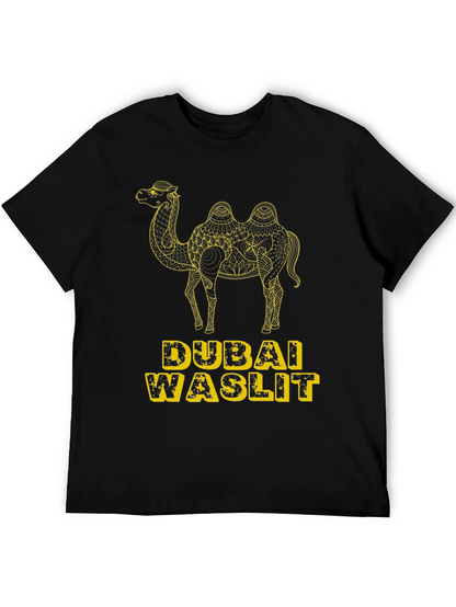 Dubai Waslit Camel Graphic T-Shirt