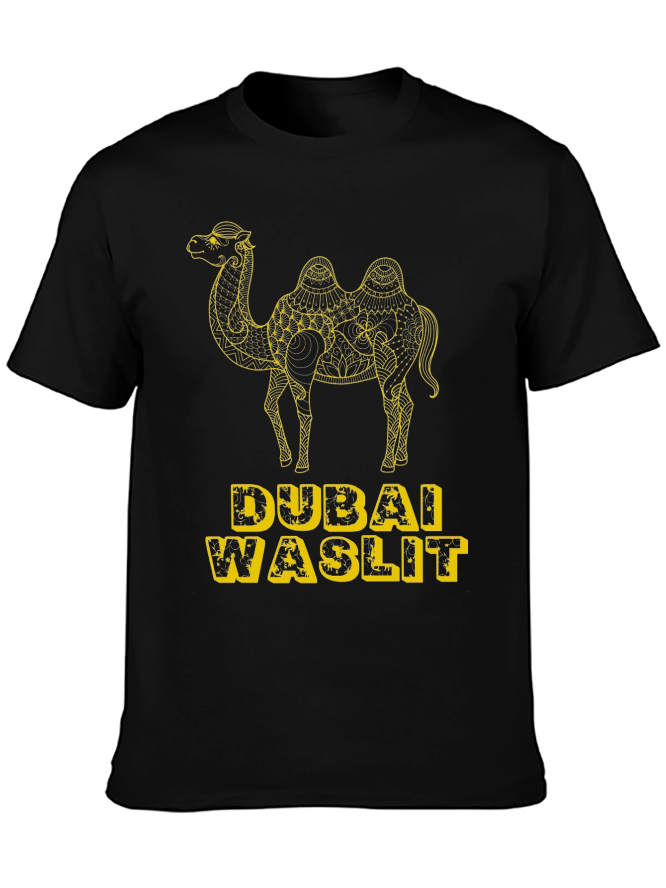 Dubai Waslit Camel Graphic T-Shirt