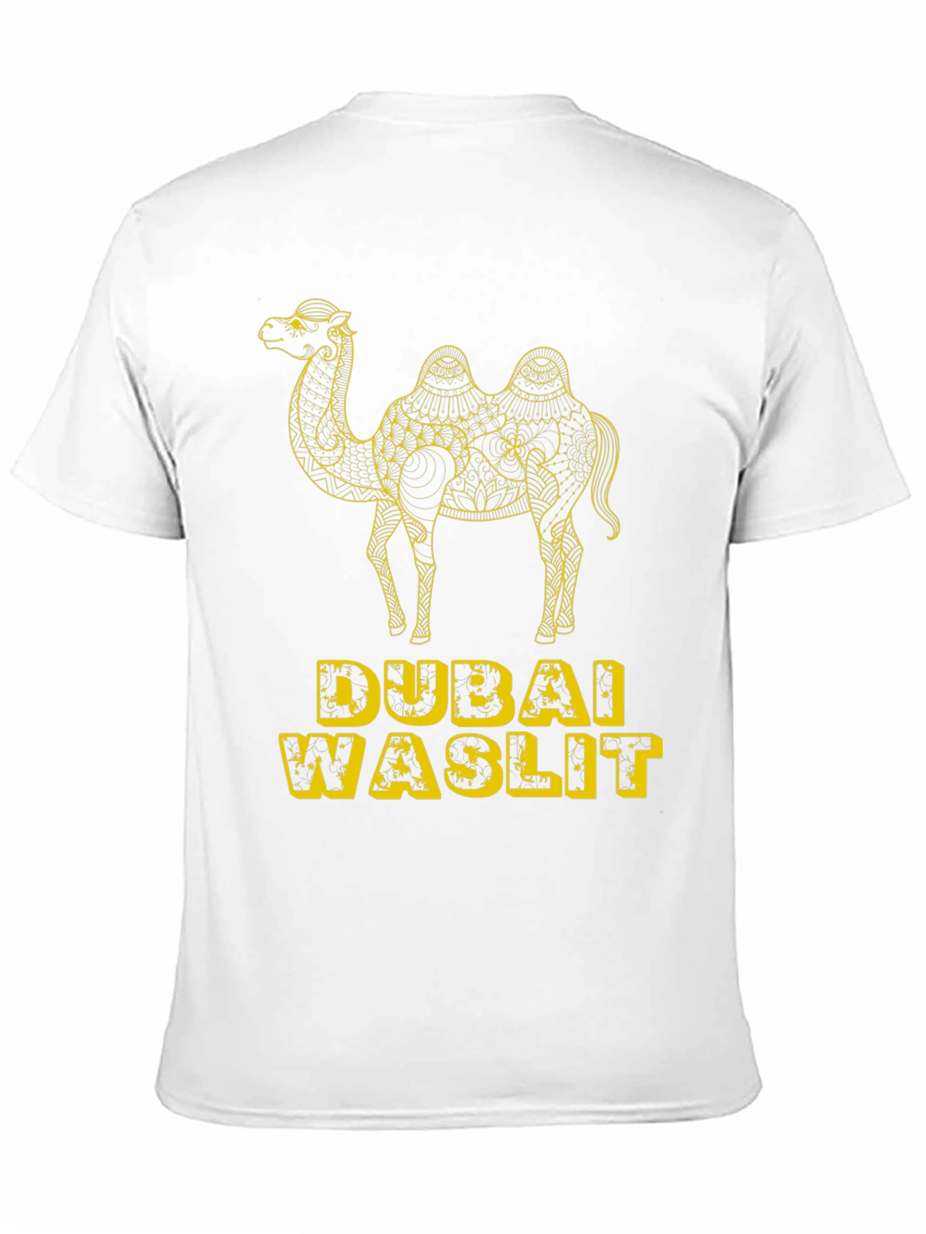 Dubai Waslit Camel Graphic T-Shirt