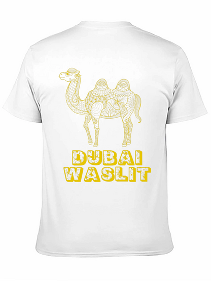 Dubai Waslit Camel Graphic T-Shirt