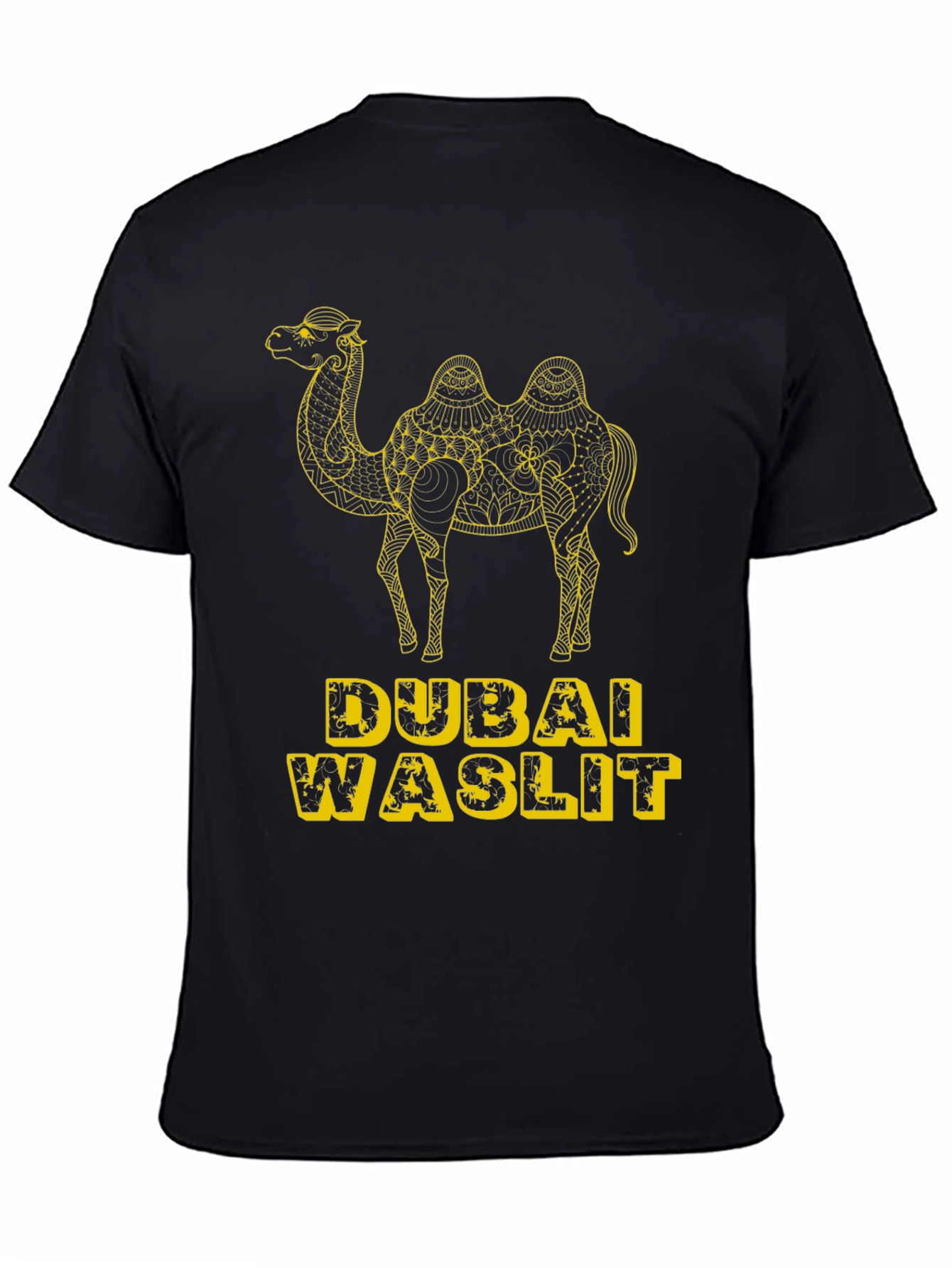 Dubai Waslit Camel Graphic T-Shirt