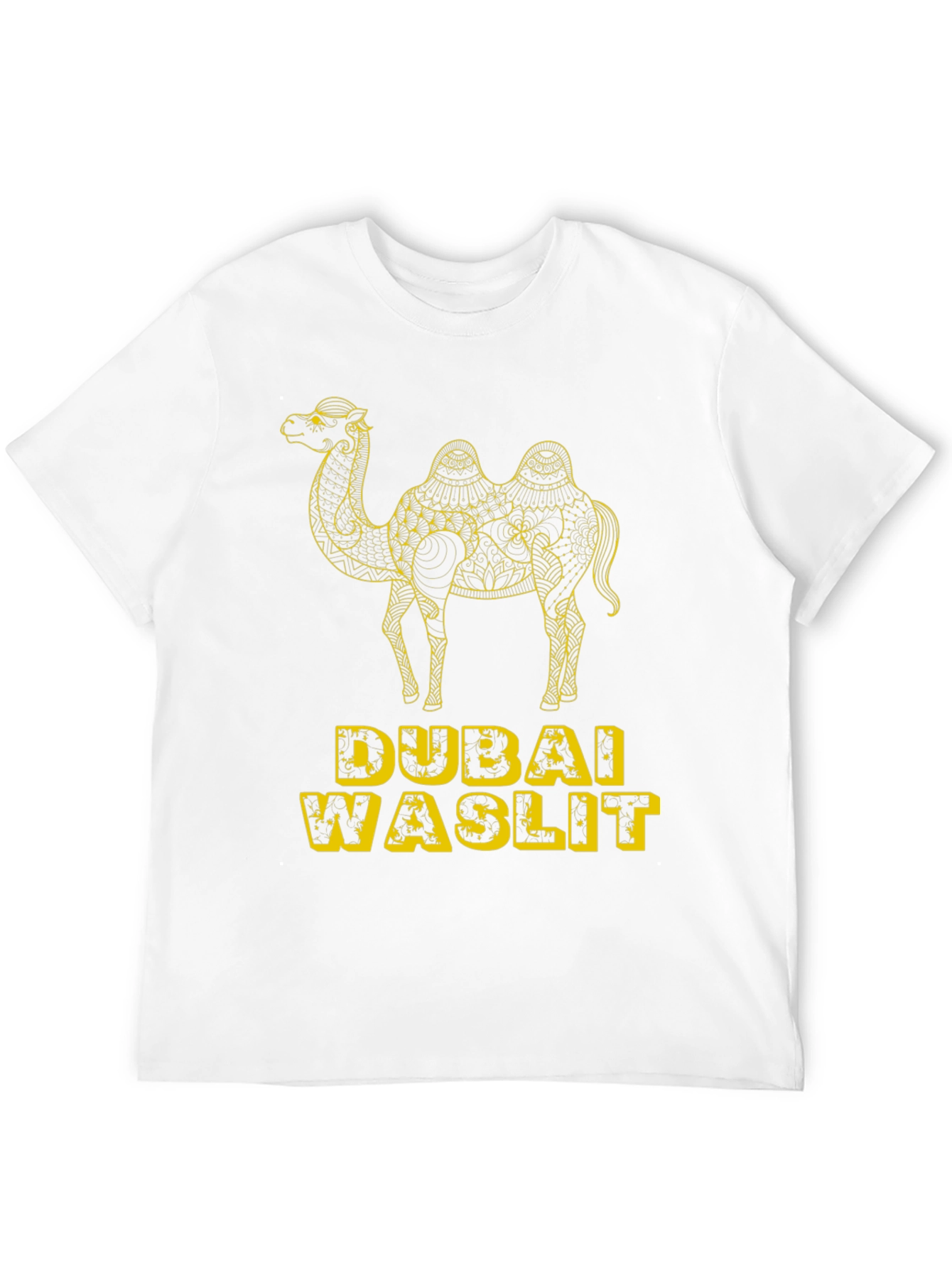 Dubai Waslit Camel Graphic T-Shirt