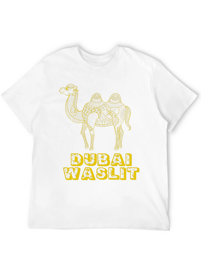 Dubai Waslit Camel Graphic T-Shirt