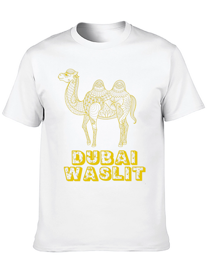 Dubai Waslit Camel Graphic T-Shirt