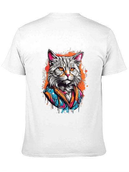 Cool Cat T-Shirt - Artistic Design