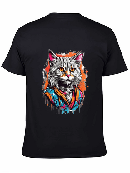 Cool Cat T-Shirt - Artistic Design