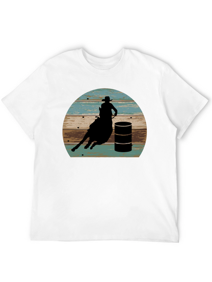 Barrel Racing Graphic Tee - Rodeo Western Shirt