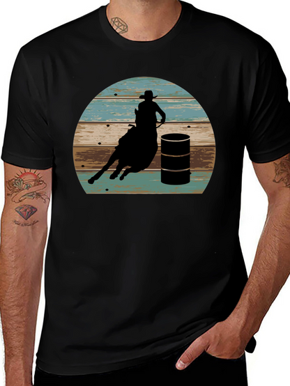 Barrel Racing Graphic Tee - Rodeo Western Shirt