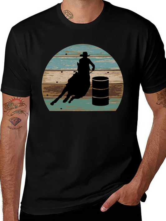 Barrel Racing Graphic Tee - Rodeo Western Shirt